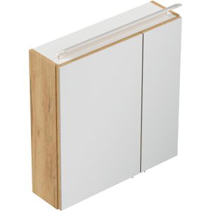 Produktbild für Spiegelschrank Posseik eiche gold