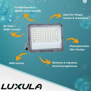 Produktbild für LED-Außenstrahler Luxula LX400233, IP65 wasserdicht