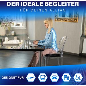 Produktbild für Orthopädisches-Sitzkissen Healthfix medium, grau