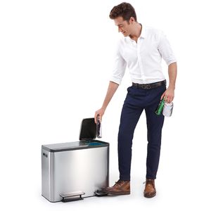 Produktbild für Mülleimer EKO EcoCasa, VB 912846, matt silber