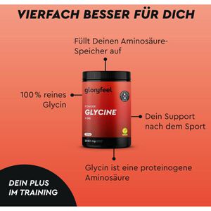 Produktbild für Aminosäuren gloryfeel L-Glycine, Getränkepulver