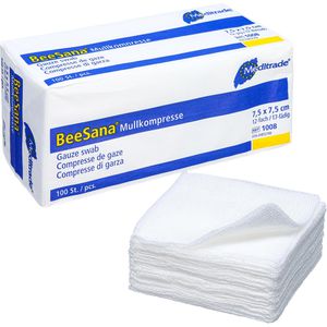 Mullkompressen Meditrade BeeSana, aus Baumwolle, unsteril