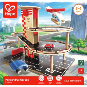 Produktbild für Parkgarage Hape 3002 Parkhaus, aus Holz