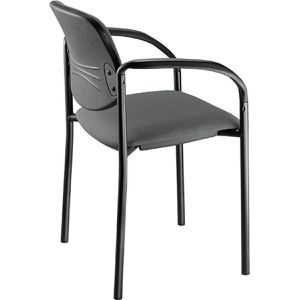 Produktbild für Besucherstuhl Nowy-Styl Styl arm black, stapelbar