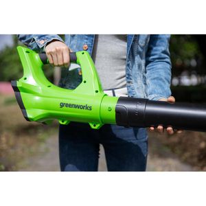 Produktbild für Laubbläser Greenworks G24AB, Luftstrom 160 km/h, Akku