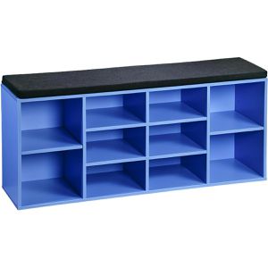 Schuhbank Kesper 15980, blau, aus Holz