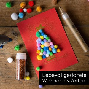 Produktbild für Pompons OfficeTree 3331, farbig sortiert