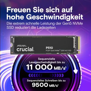 Produktbild für Festplatte Crucial T510, CT1000P510SSD8