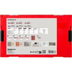 Produktbild für Schrauben-Dübel-Set Fischer 536162, DuoPower FIXtainer