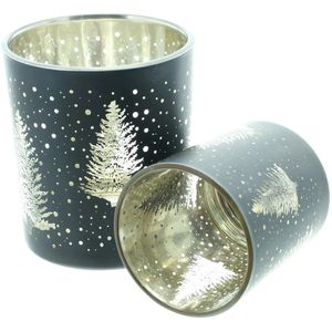 Produktbild für Windlicht Frank-Flechtwaren 770681, Tannenwald, Teelichthalter