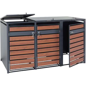 Mülltonnenbox Mendler HWC-J81, Metall