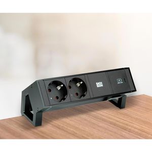 Produktbild für Tischsteckdose Bachmann Desk 2, mit 0,2 m GST18 Kabel