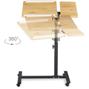 Produktbild für Stehpult Relaxdays Laptoptisch, aus Holz / Metall