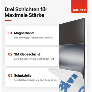 Produktbild für Magnetband Gauder schwarz