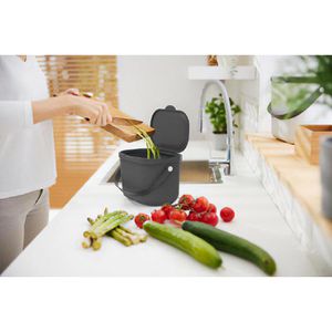 Produktbild für Mülleimer Rotho Albula 1054608853, anthrazit