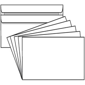 25 Stück ohne Fenster weiß C6 Briefumschläge selbstklebend