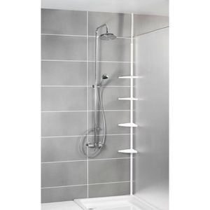 Produktbild für Duschablage Wenko Teleskop Duschecke Compact, weiß