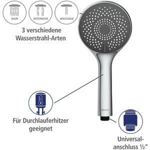 Produktbild für Duschsystem Wenko Watersaving, verchromt