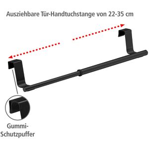 Produktbild für Handtuchhalter Wenko Teleskop 53246100, schwarz
