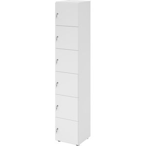 Schließfachschrank Hammerbacher 264l6, weiß