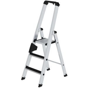 Stehleiter MUNK 41503, nivello-Leiterfüße, mit Plattform