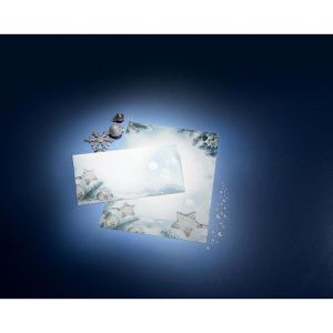 Produktbild für Weihnachtsbriefpapier Sigel DP312, Snow Star