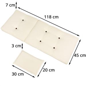 Produktbild für Auflage Deuba Cozy Vanoma, 108349, aus Polyester