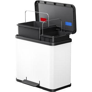 Produktbild für Mülleimer Hailo Öko duo Plus L, weiß