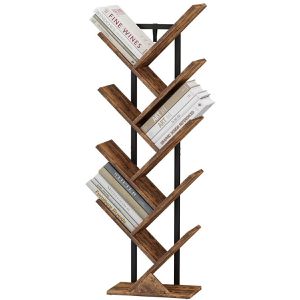 Produktbild für Bücherregal Vicco Fyrk, schwarz / dunkelbraun