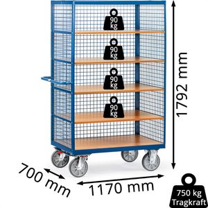 Produktbild für Etagenwagen Fetra Kastenwagen, 3392