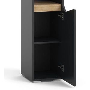 Produktbild für Badschrank Vicco Marelle, mit 4 Füßen, anthrazit/artisan eiche