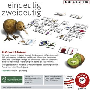 Produktbild für Kartenspiel Piatnik 660399, Eindeutig Zweideutig