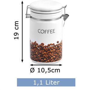 Produktbild für Kaffeedose Zeller 19814, aus Keramik