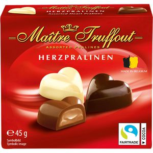 Pralinen Maitre-Truffout Herzpralinen, 5 Stück