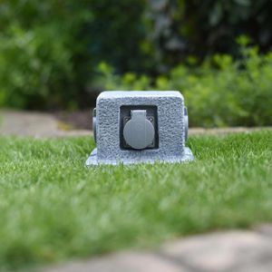 Produktbild für Gartensteckdose Unitec 44242, feste Montage