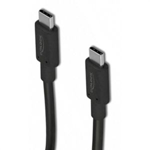 Produktbild für Ladekabel DeLock Spiralkabel 85350, schwarz, 1,2m