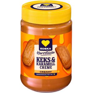 Produktbild für Karamellcreme Edeka Herzstück Keks &amp; Karamell, creamy