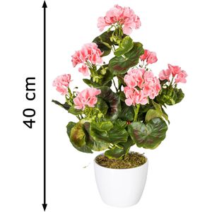 Produktbild für Kunstblume Creativ-green Geranie, UV-beständig