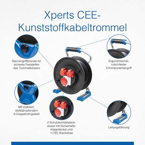 Produktbild für Kabeltrommel as-Schwabe 23650, Leertrommel, für außen IP44