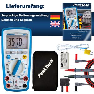Produktbild für Multimeter PeakTech P 2180, digital, RMS