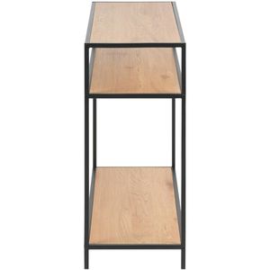 Produktbild für Konsolentisch AC-Design Seaford, schwarz / wildeiche