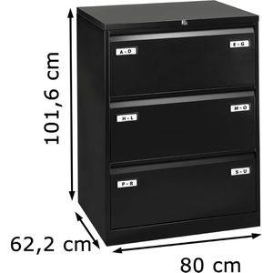 Produktbild für Hängeregisterschrank Bisley-Light CDF3-633
