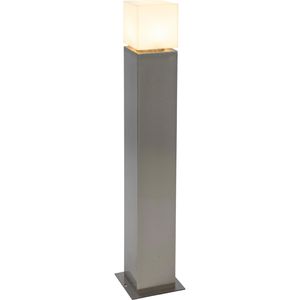 Wegeleuchte SLV Square Pole 90, silber, mit 230 V Netzstrom