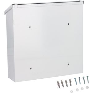 Produktbild für Briefkasten Alco 8604, weiß, aus Stahl