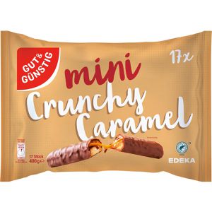 Schokoriegel Gut&Günstig Mini Crunchy Caramel