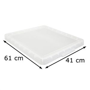 Produktbild für Deckel-Aufbewahrungsbox Really-Useful-Box transparent