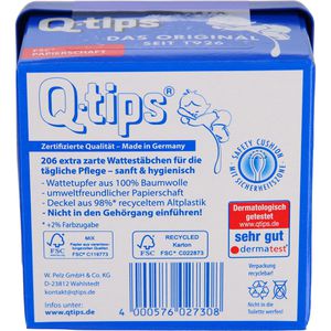 Produktbild für Wattestäbchen Q-tips Das Original, Papier, 7,5cm