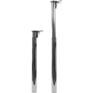 Produktbild für Tischbein Mendler HWC-H35, silber aus Metall