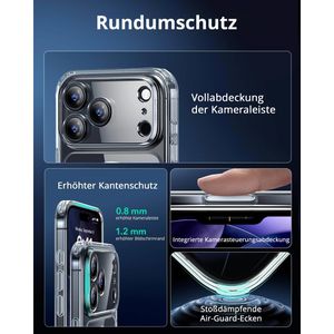 Produktbild für Handyhülle ESR Classic Hybrid HaloLock, MagSafe, transparent