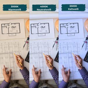 Produktbild für Schreibtischlampe Luxula LX700156, weiß, LED, dimmbar